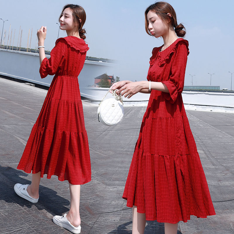 Midi Fashion Elegant 2025 Puff - огляд і ціна French Vintage Floral Midi Dress