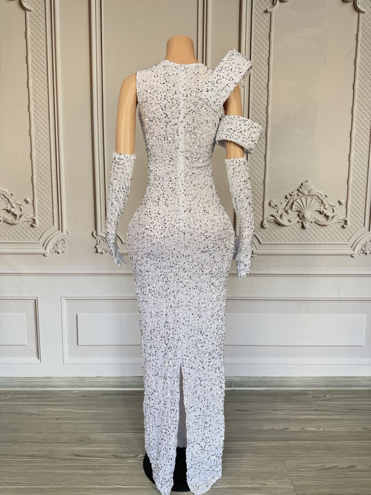 Sparkly Rhinestone Deep V Neck - огляд і ціна Sparkly Rhinestone Club Party Dress