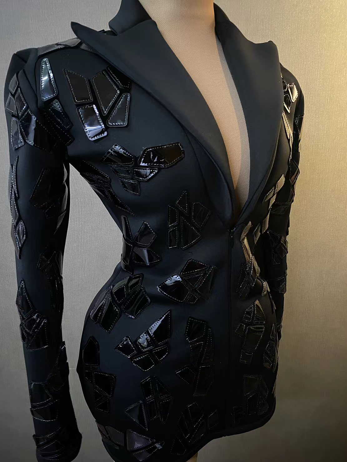 Luxury Women's Black Suit Dres - огляд і ціна Sparkly Rhinestone Club Party Dress