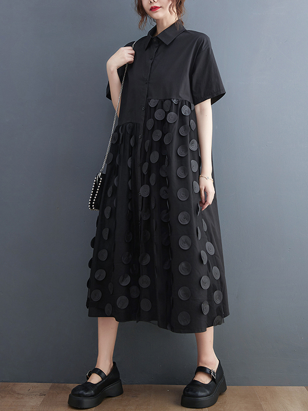 Slimming Fashion Summer Shirt  - огляд і ціна Korean Style A Line Shirt Dress