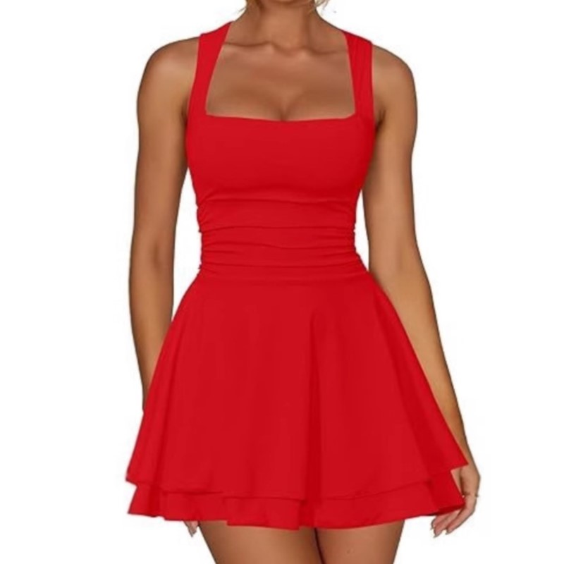 2026 Summer Mini Prom Women's  - огляд і ціна Y2K Backless Halter Mini Dress