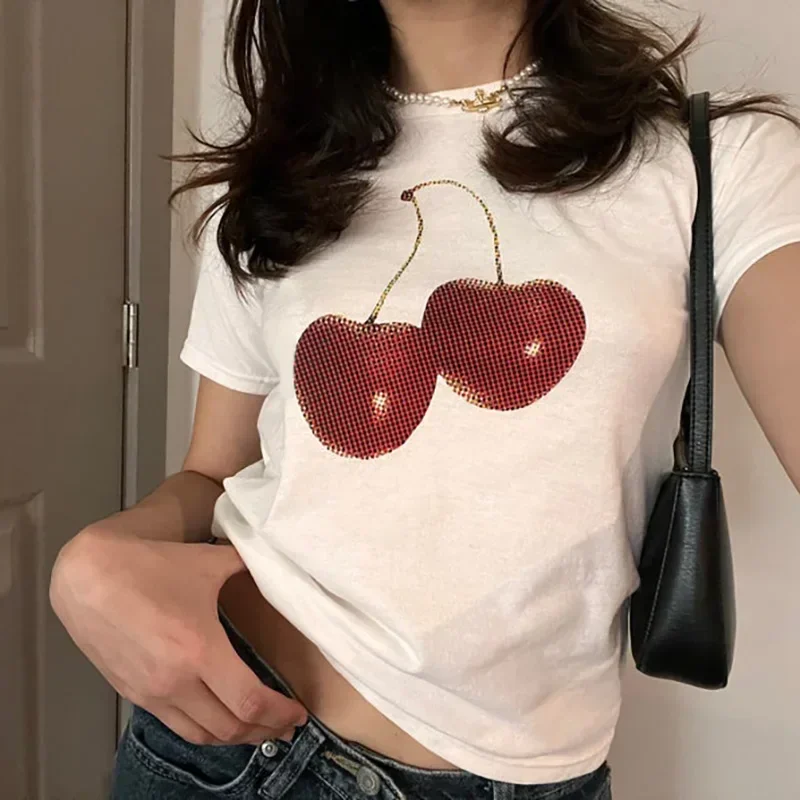 Aesthetic Summer Baby Tee Stre - огляд і ціна Y2K Graphic Baby Tee Crop