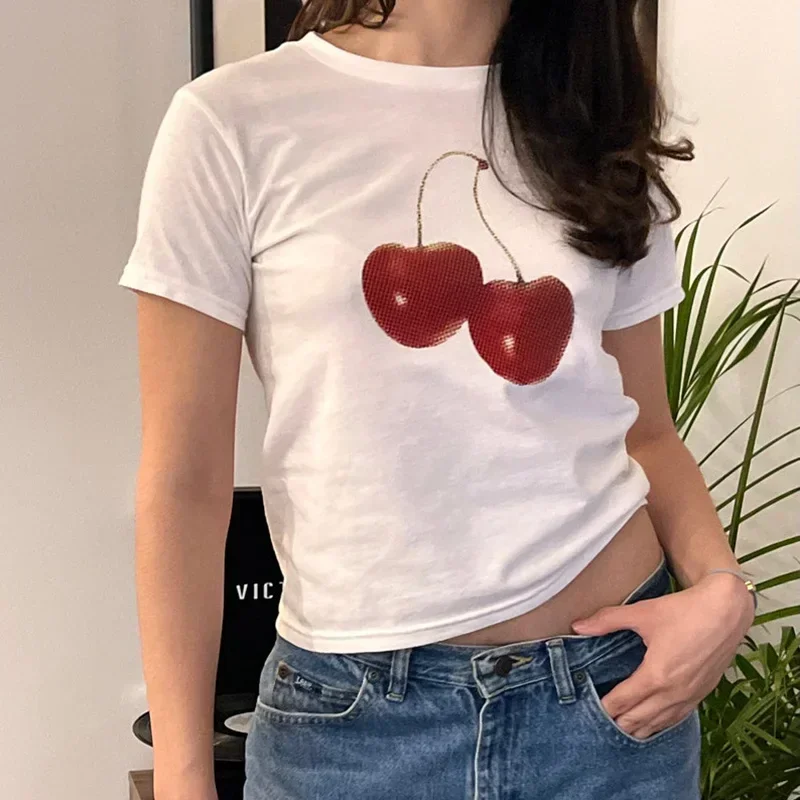 Aesthetic Summer Baby Tee Stre - огляд і ціна Y2K Graphic Baby Tee Crop
