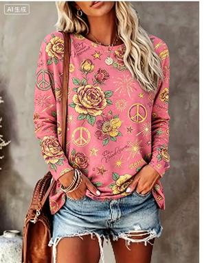 Women Long Sleeve T‑Shirt Hipp - огляд і ціна Blouses