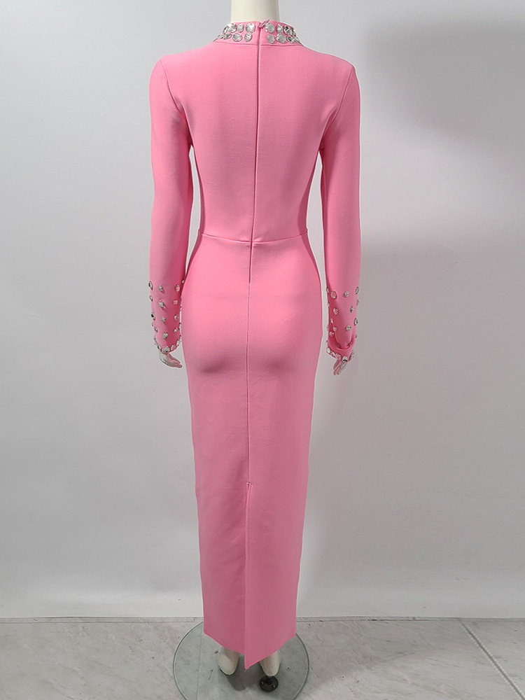 Women Sparkly Rhinestone Trim  - огляд і ціна Sparkly Rhinestone Club Party Dress