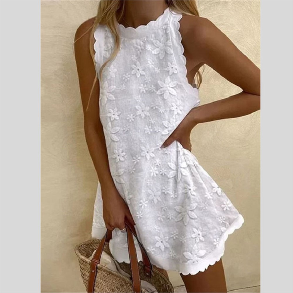 Casual White Lace Mini Dress W - огляд і ціна French Vintage Floral Midi Dress