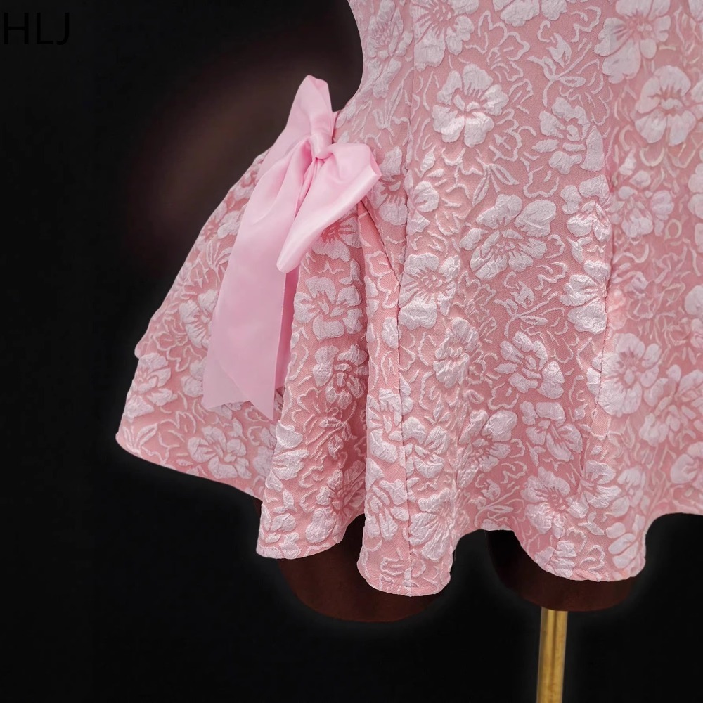 HLJ Y2K Sexy Jacquard Patchwor - огляд і ціна Y2K Backless Halter Mini Dress
